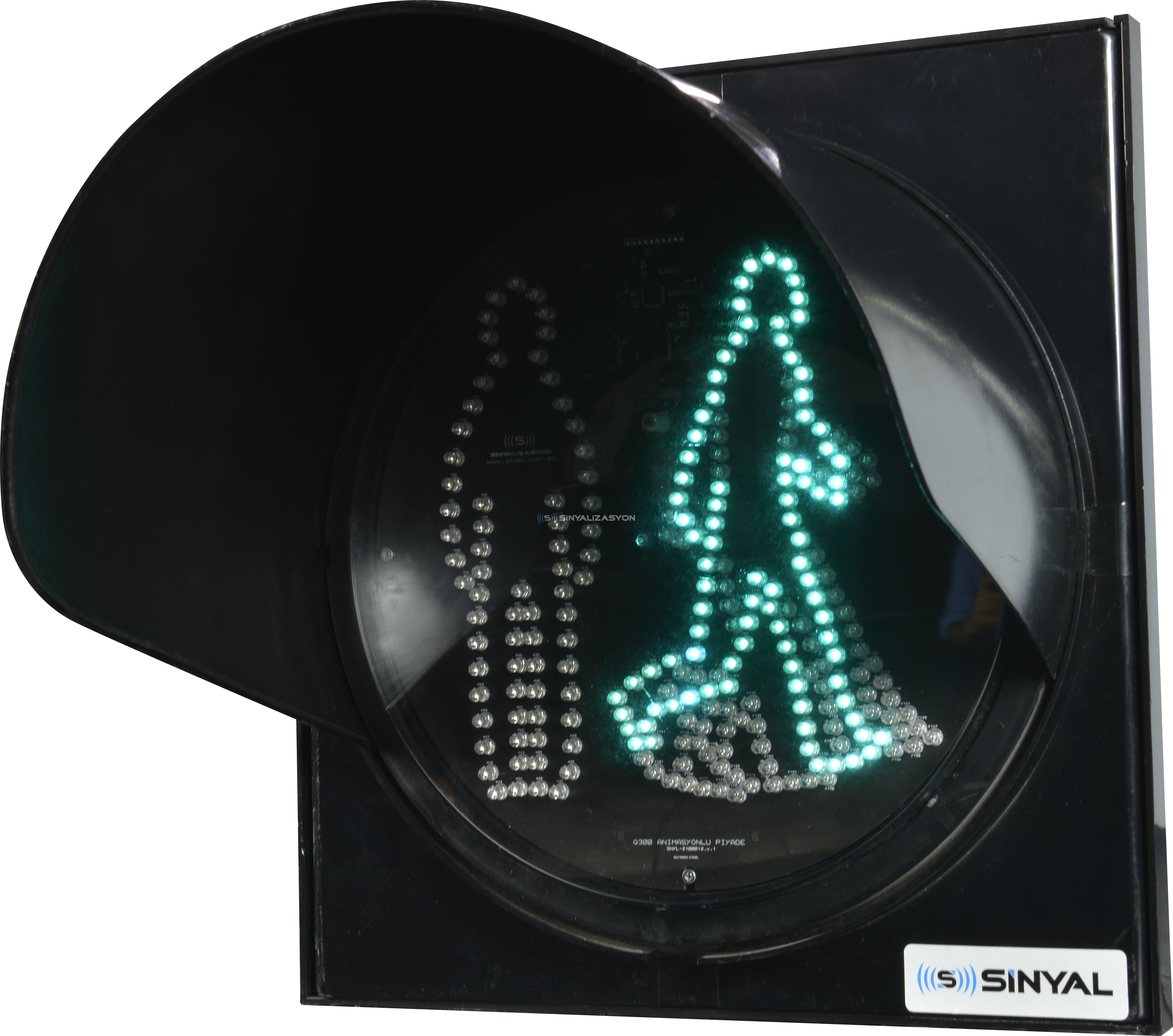 Feux de signalisation piéton animée Sarix™ Q300 avec LED 5 mm